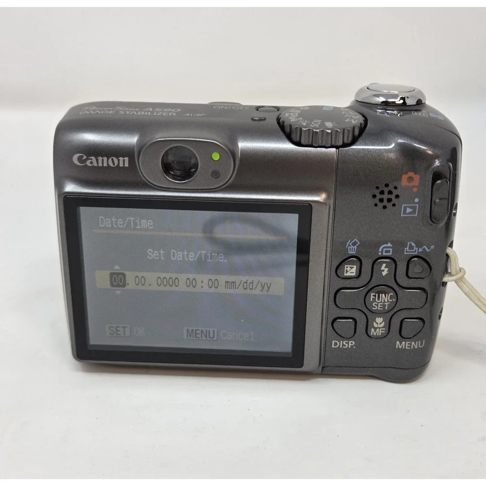 Canon PowerShot A590 IS 8.0MP CCD Digicam 4x Zoom Digital Camera Tested Working